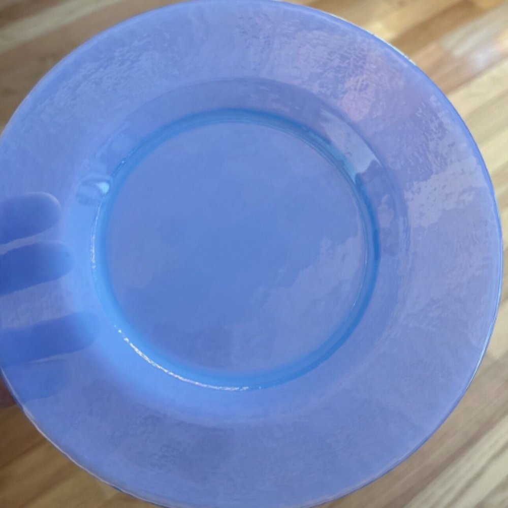 Effetre MURANO Periwinkle Blue Opalescent Glass 8” Plate